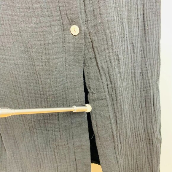 J.Nna Women's Crepe Button Down Square Neck Sleeveless Maxi Dress Size M - Picture 6 of 12